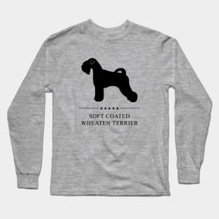 Soft Coated Wheaten Terrier Black Silhouette Long Sleeve T-Shirt